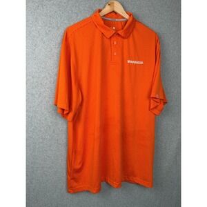 Whataburger Polo Shirt Orange Striped Logo 2XL Performance